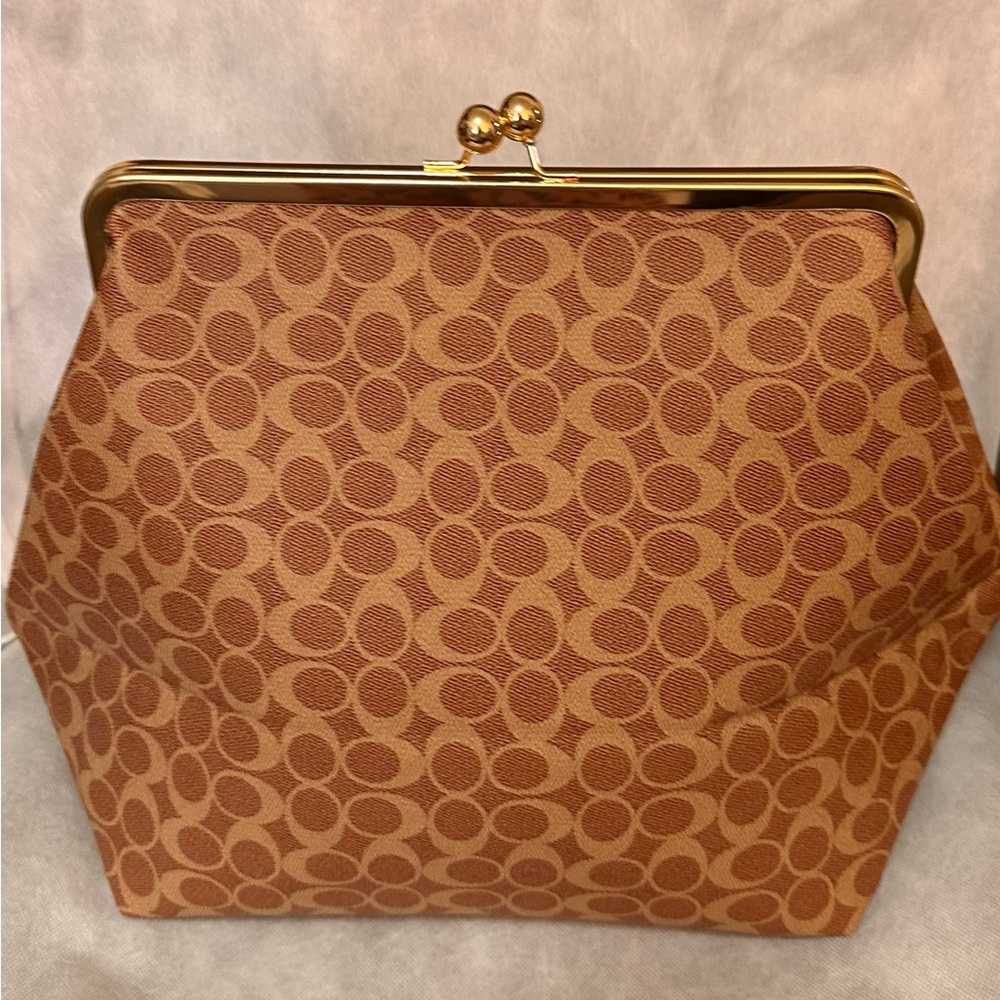 Brown Patterned Women's Clutch - Picture 2 of 7